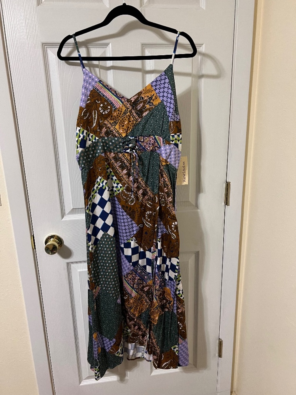 Rewind multi-color Patchwork Dress